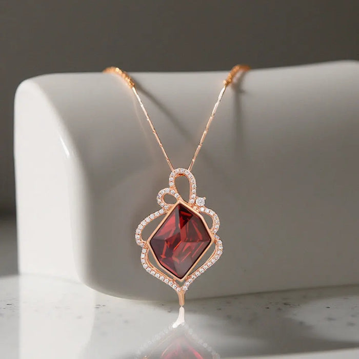 TYRA Collier Plaquée Or Rose 14K-0