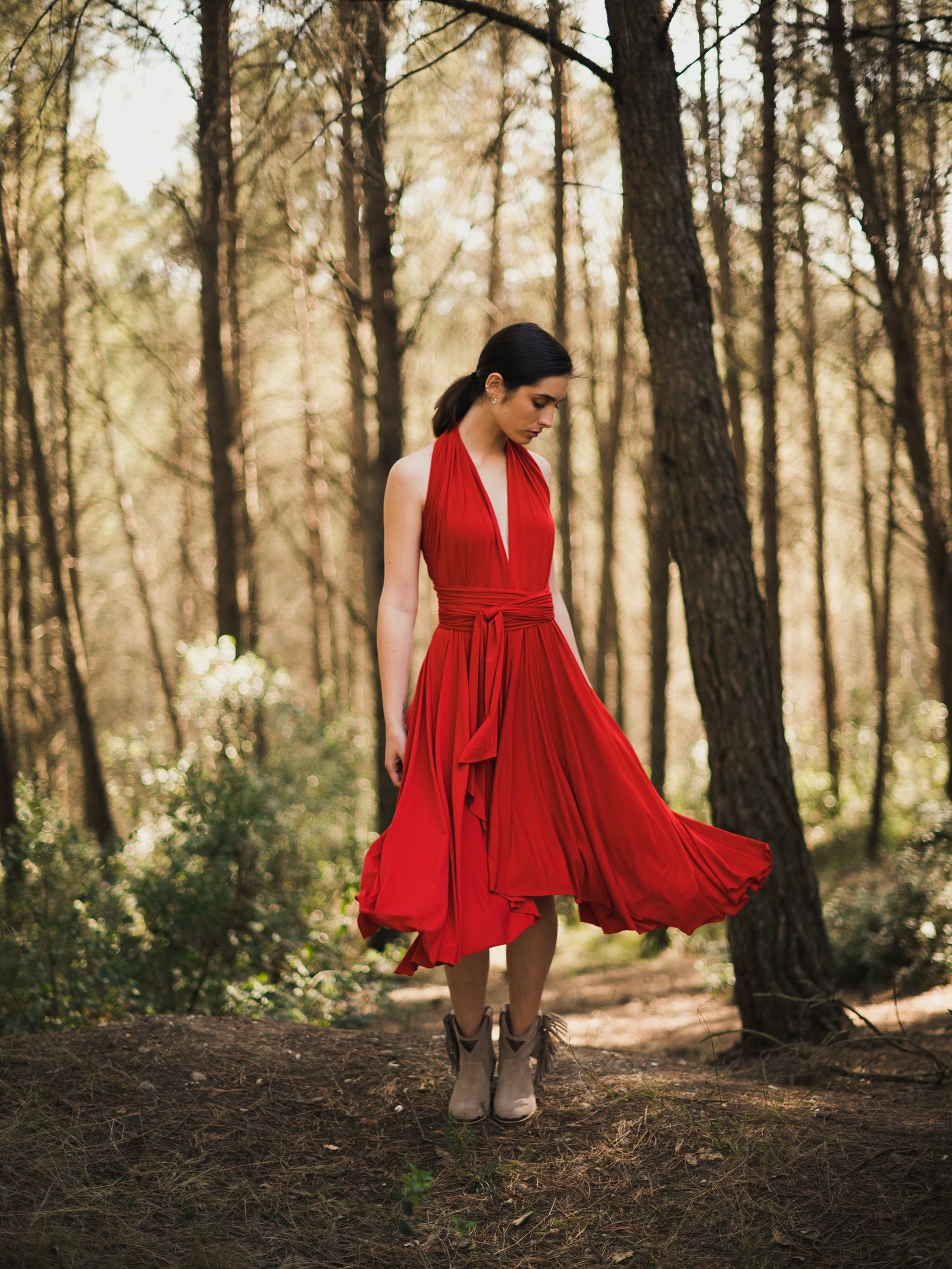 INFINITY MIDI DRESS