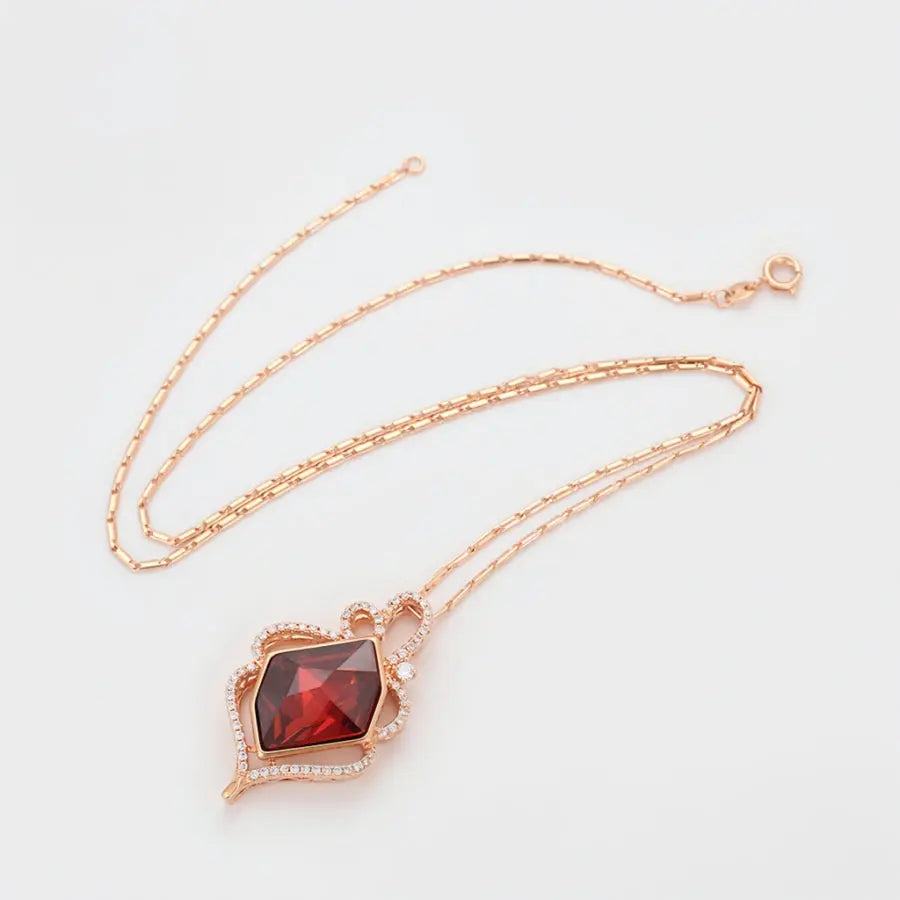 TYRA Collier Plaquée Or Rose 14K-2