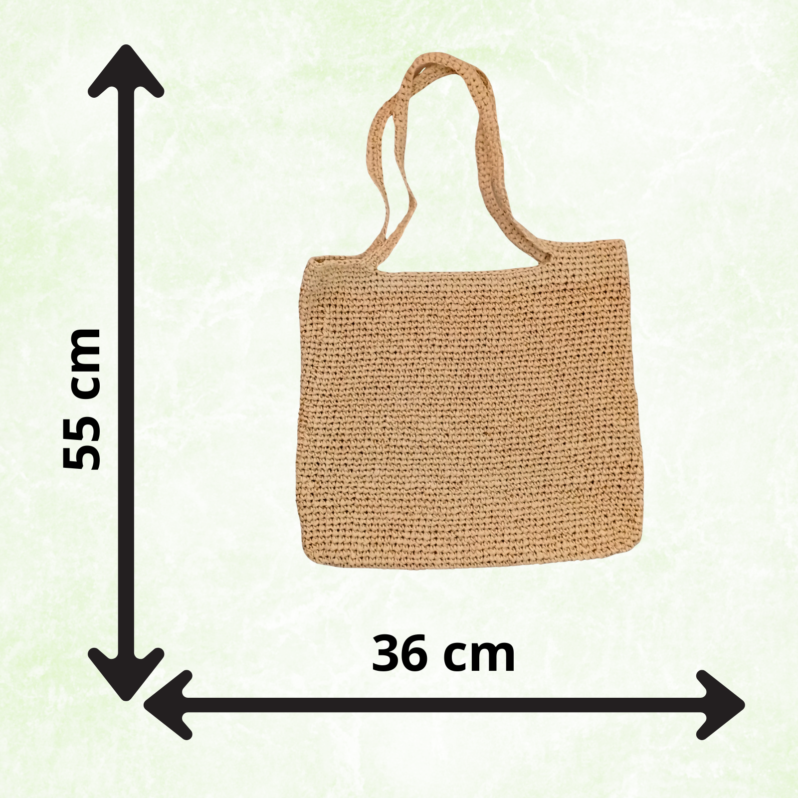 Crochet Raffia Tote Bag Large Capacity Minimalist Woven Shoulder Bag Summer Beach Shopper Handmade Boho Handbag Women Gift-3