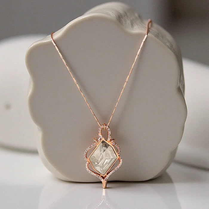 MALIN Collier Plaquée Or Rose 14K-0