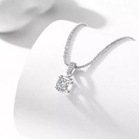 1 Carat 925 Sterling Silver Moissanite Necklace