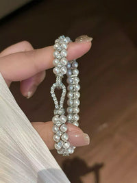Pearl & Zircon Embellished Bracelet