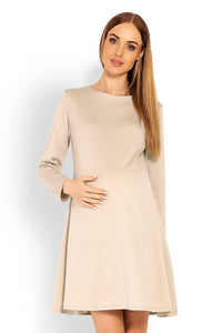 Vestido Premamá Trapecio Manga Larga