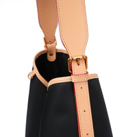 Colorblock Water-Resistant Hobo Tote Bag with Leather Trim-4