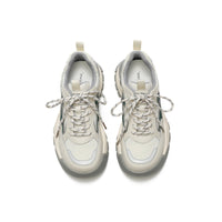 Women's Chunky Platform Sneakers with Green Wave Accent-3