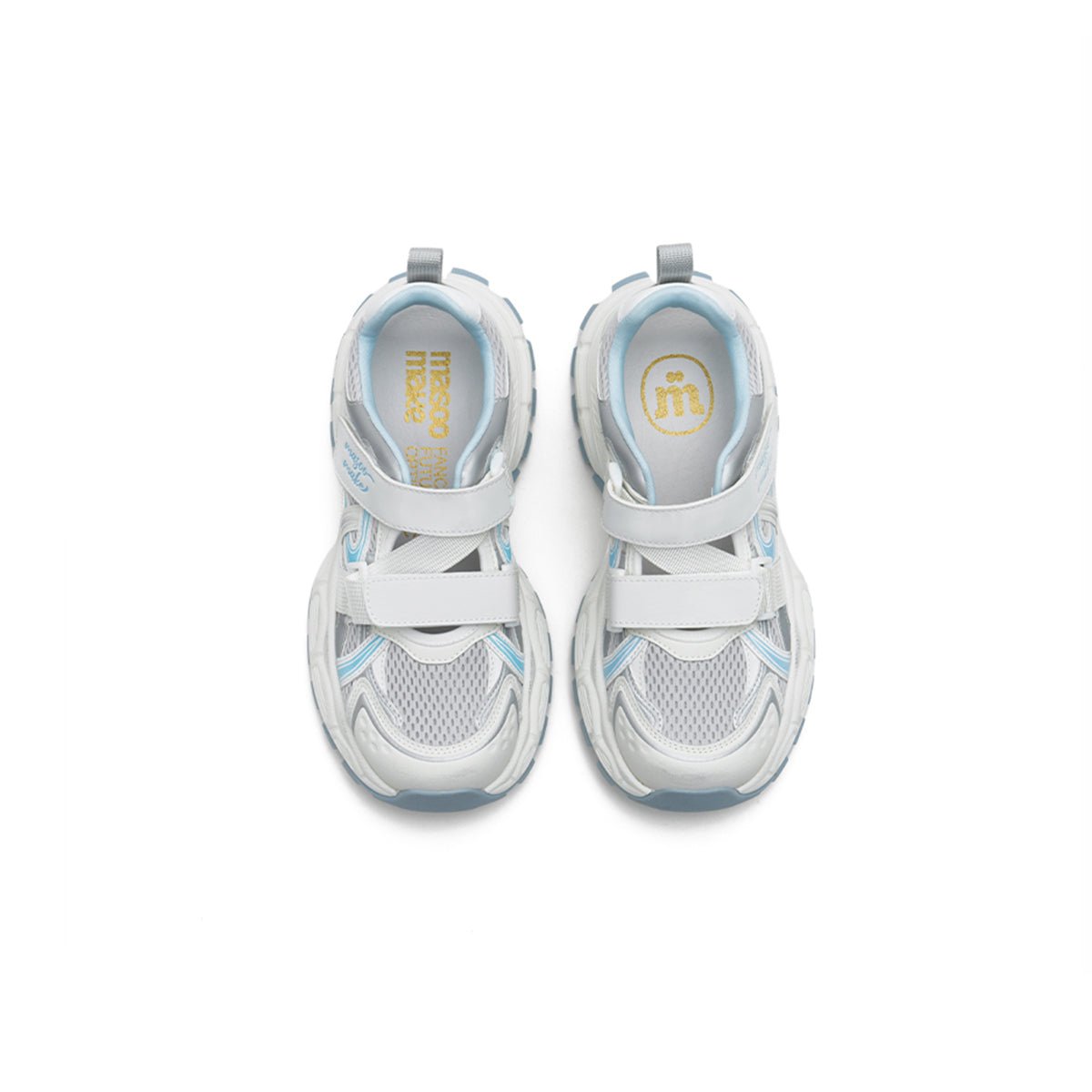 Women's Cutout Mesh Hybrid Sneaker Sandals – Velcro Chunky Platform Shoes-2