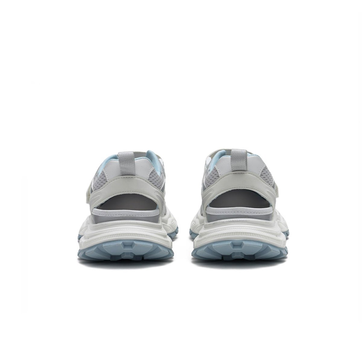 Women's Cutout Mesh Hybrid Sneaker Sandals – Velcro Chunky Platform Shoes-3